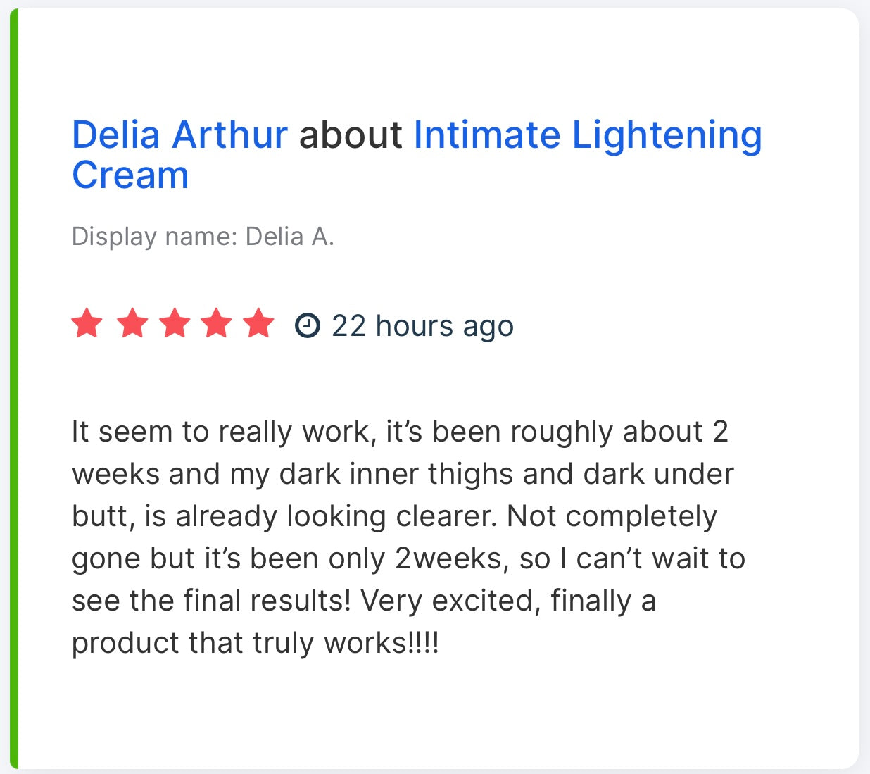 Intimate Lightening Cream