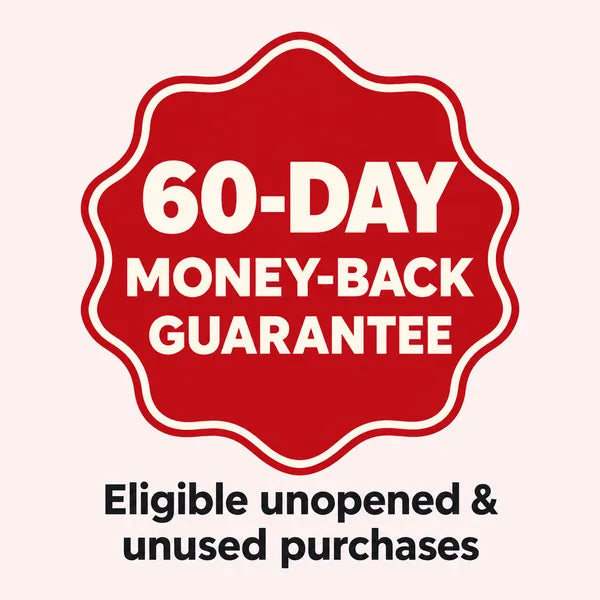 60-day money-back guarantee.